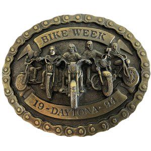 VTG Sturgis Daytona Beach Bike Week 63rd Anniversary Metal Belt Buckle Numbered